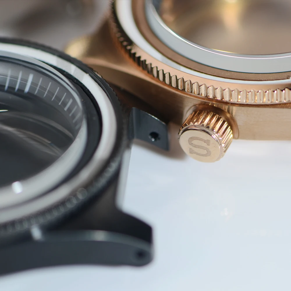 40mm 62Mas Case Nh35 Case Watch Case for 38mm Bezel Mineral Glass Watch Mod NH34 NH35 NH36 Watch Accessories