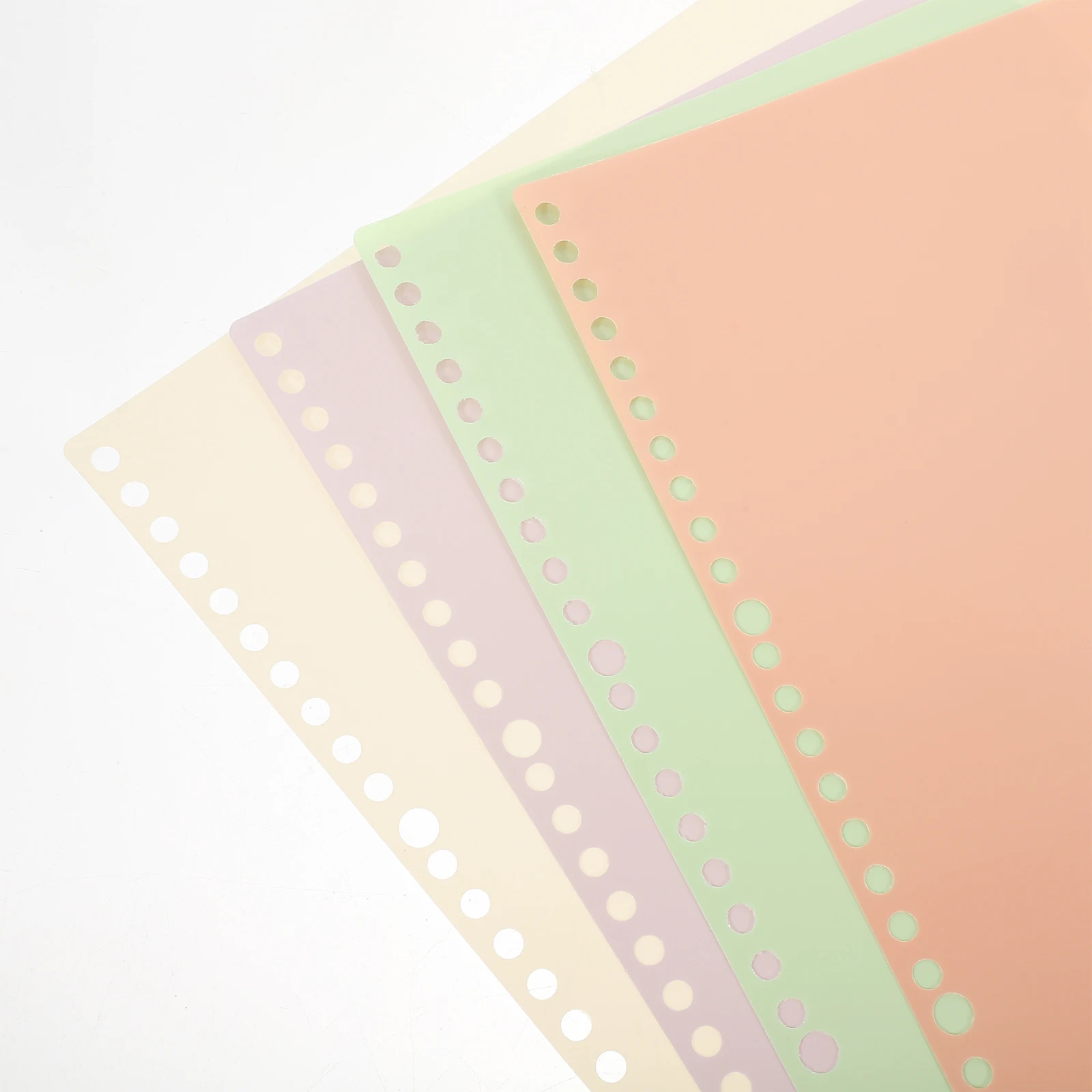 

10pcs Writable Plastic Binder Dividers 4 Color Tabs Index Page Separators for Notebooks Files Planners Clear Label Dividers