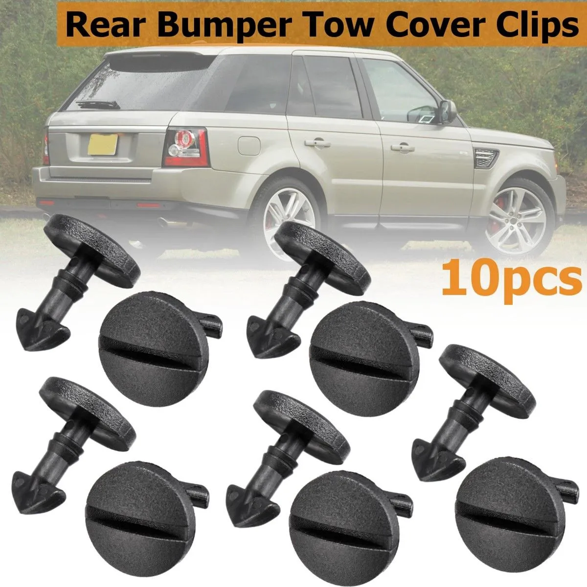 10 pièces de Clips de couverture de barre de remorquage pour pare-chocs arrière, garniture de remorquage pour Land Rover Discovery 3 4, accessoires de voiture de haute qualité à faible coût