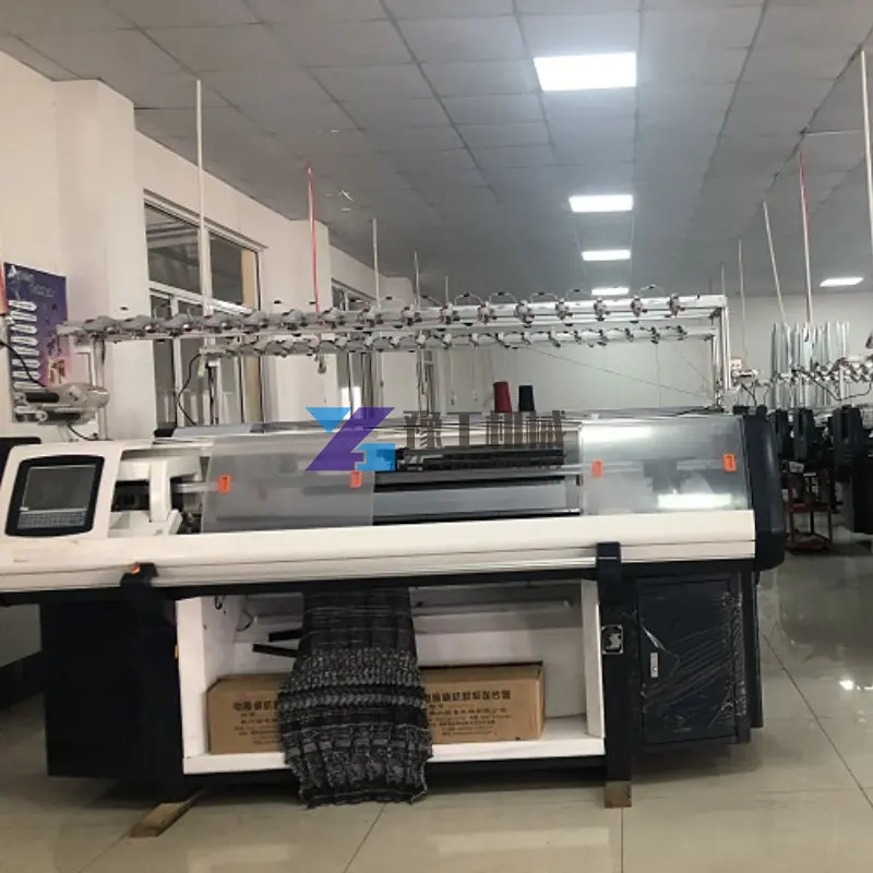 1+1 System Double Carriage Collar Flat Knitting Machine