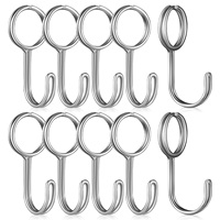 10 Pcs Expansion Rope Hook Outdoor Camping Hooks Ordinary Hanging Silver Heavy Duty Basket Household