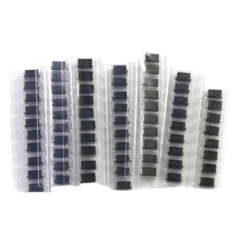 70PCS 7values * 10PCS SMD rectifier diode kit set M1 M2 M7 US1M RS1M SS14 SS34