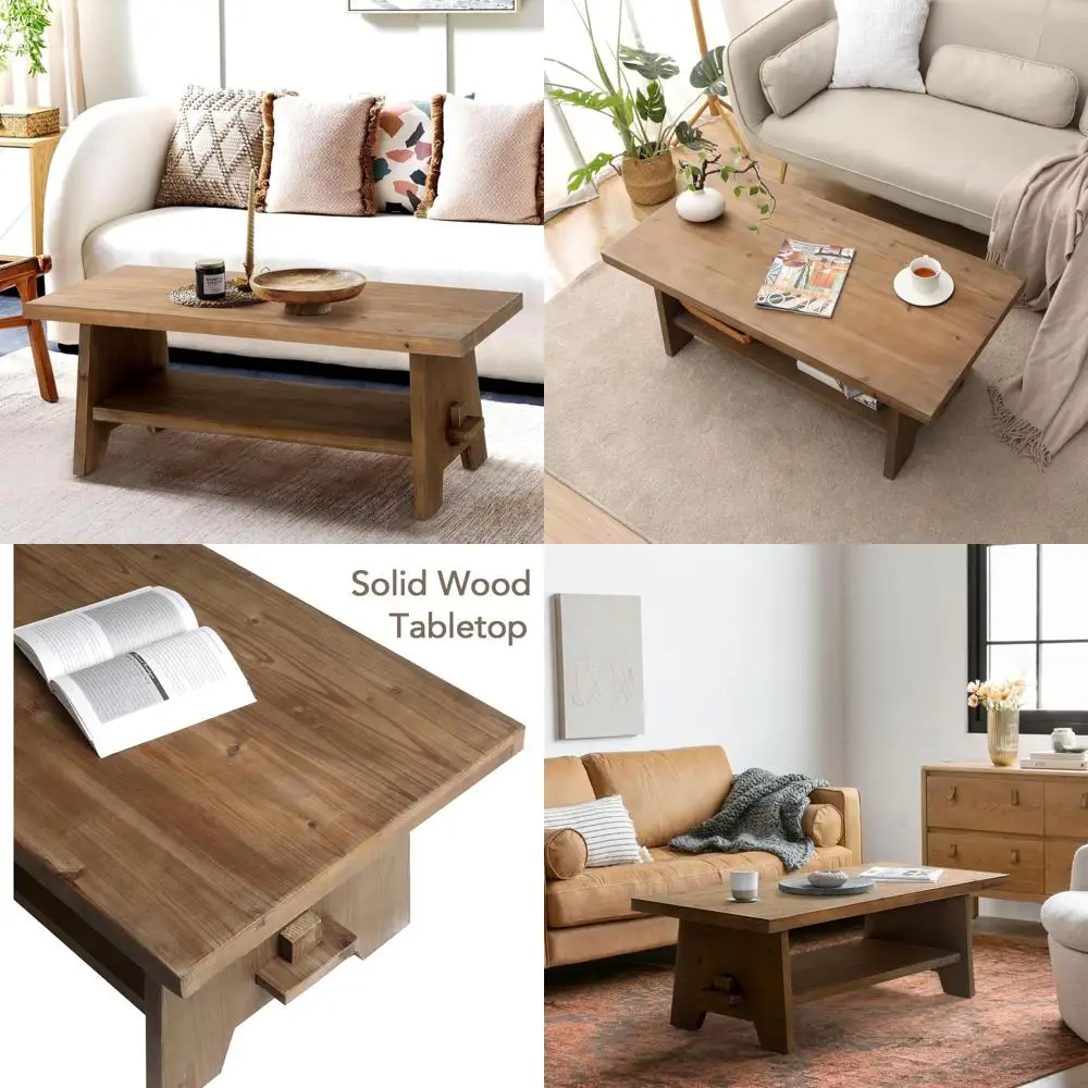 

Современный журнальный столик середины века, прямоугольная мебель для гостиной из массива ели 43,4