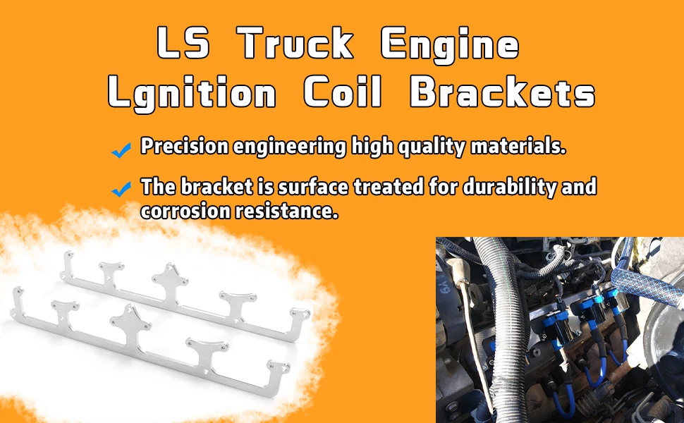 Car Accessories Truck Side Bolt Coil Bracket Engine Ignition Brackets Mounting Valve Cover for LSX Exchange Radiator D585