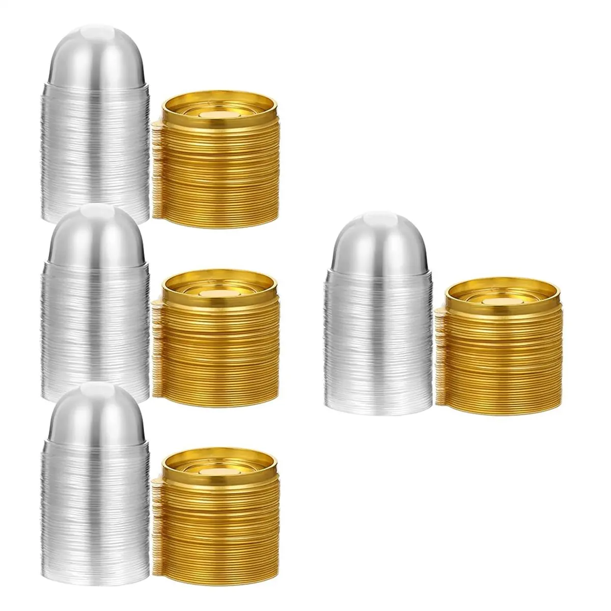 New Charcuterie Domes with Lids 200 PCS Mini Cake Pans Individual Cupcake Containers Dessert Molds Clear Holder