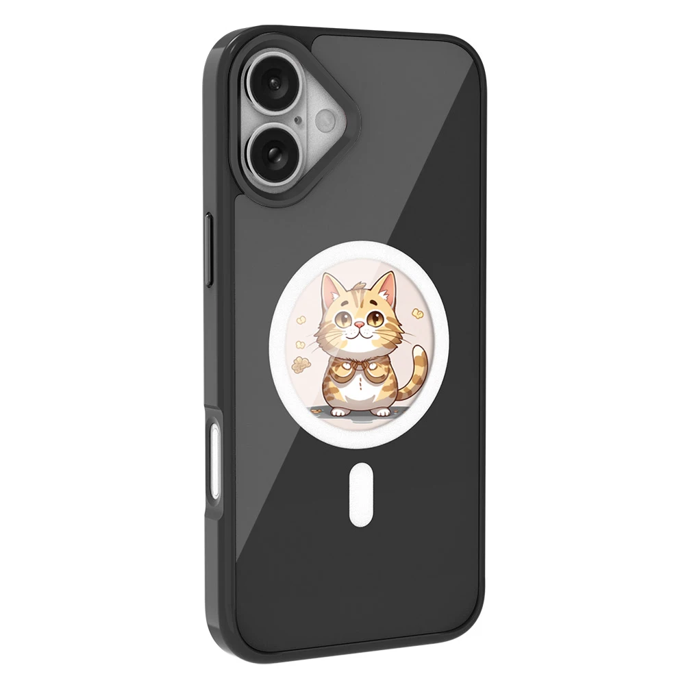 حافظة هاتف حبر ذكية لهاتف iPhone 16 HD شاشة حبر E بأربعة ألوان مع نقل NFC، حافظة هاتف رقمية لعرض الصور بنفسك، Cu