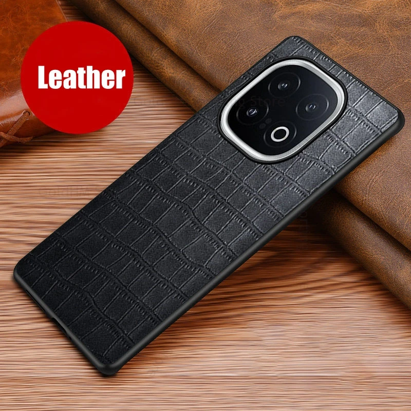 

Crocodile Texture Leather Shockproof Phone Case For vivo iQOO 13 12 Pro Soft Bumper Protection Back Cover For iQOO 12 11 10 Pro