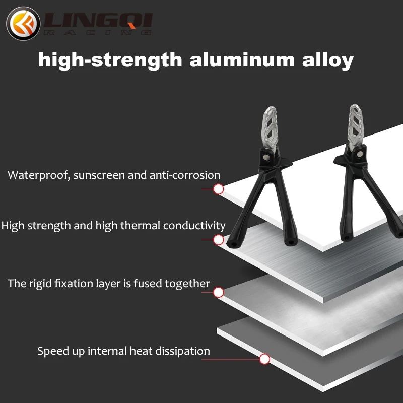 LING QI Ultra Bee Original Rear Foot Pegs Fit For   Ultra Bee Electronic Dirt Pit Bike Foot Pedal Bracket Support