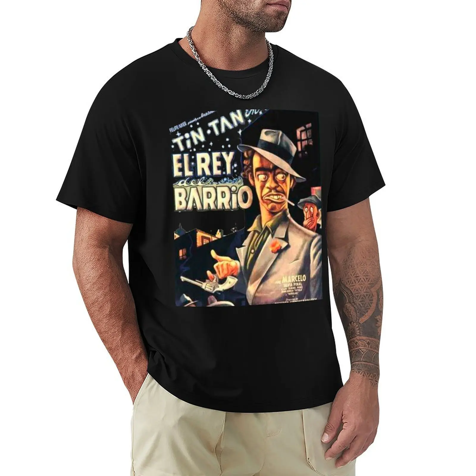 

THE KING OF BARRIO T-Shirt customizeds heavyweights gifts for boyfriend mens t shirt graphic