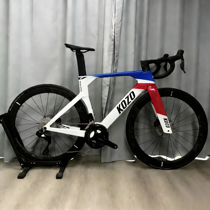 R7170 Di2 24 Speed Full Carbon Road Bike Carbon Wheels Integrated Handlebar Disc Brake T47 BB Professional Racing Bicycle Gear