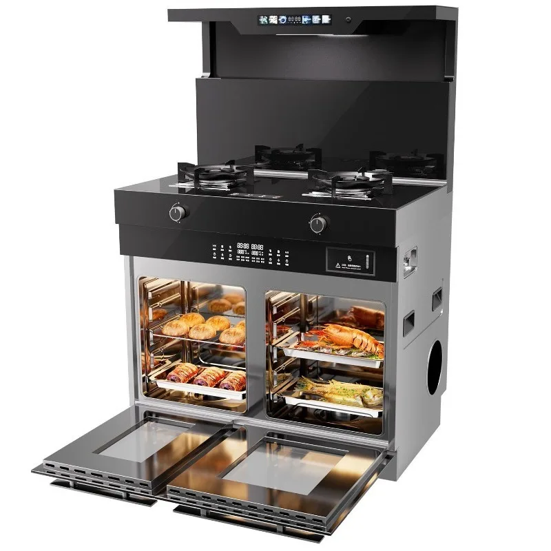 

Integrated stove Household integrated stove Kitchen steaming and baking integrated side suction lower row frequency conversion