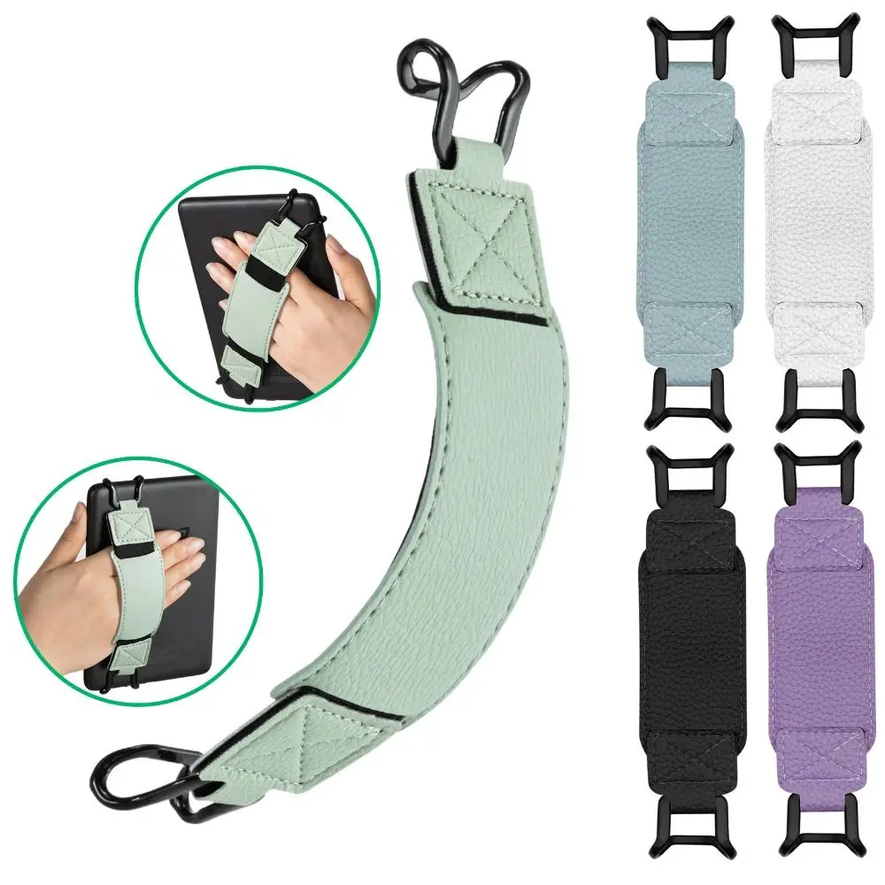 PU Leather Secure Hand Strap Versatile High Elastic Finger Grip Strap for Kindle/Kobo/Voyaga/Lenovo/Sony 6-8
