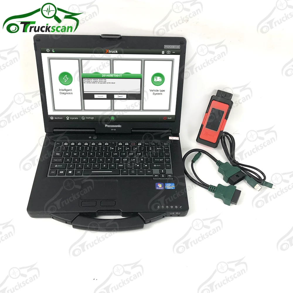 Intelligent diagnostic tool For Xtruck X005 plus supports for SHACMAN SINOTRUK DongFeng FAW WEICHAI and cf53laptop