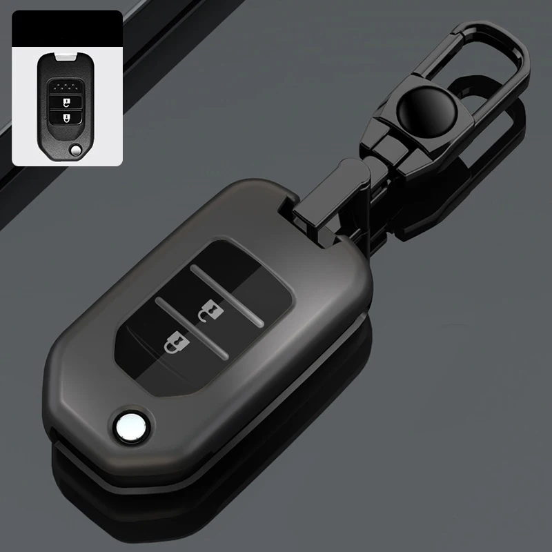 Car Key Case Cover Shell For Honda Civic Accord City Odyssey CR-V XR-V HR-V Vezel Jade Jazz Crider Keychain Accessories