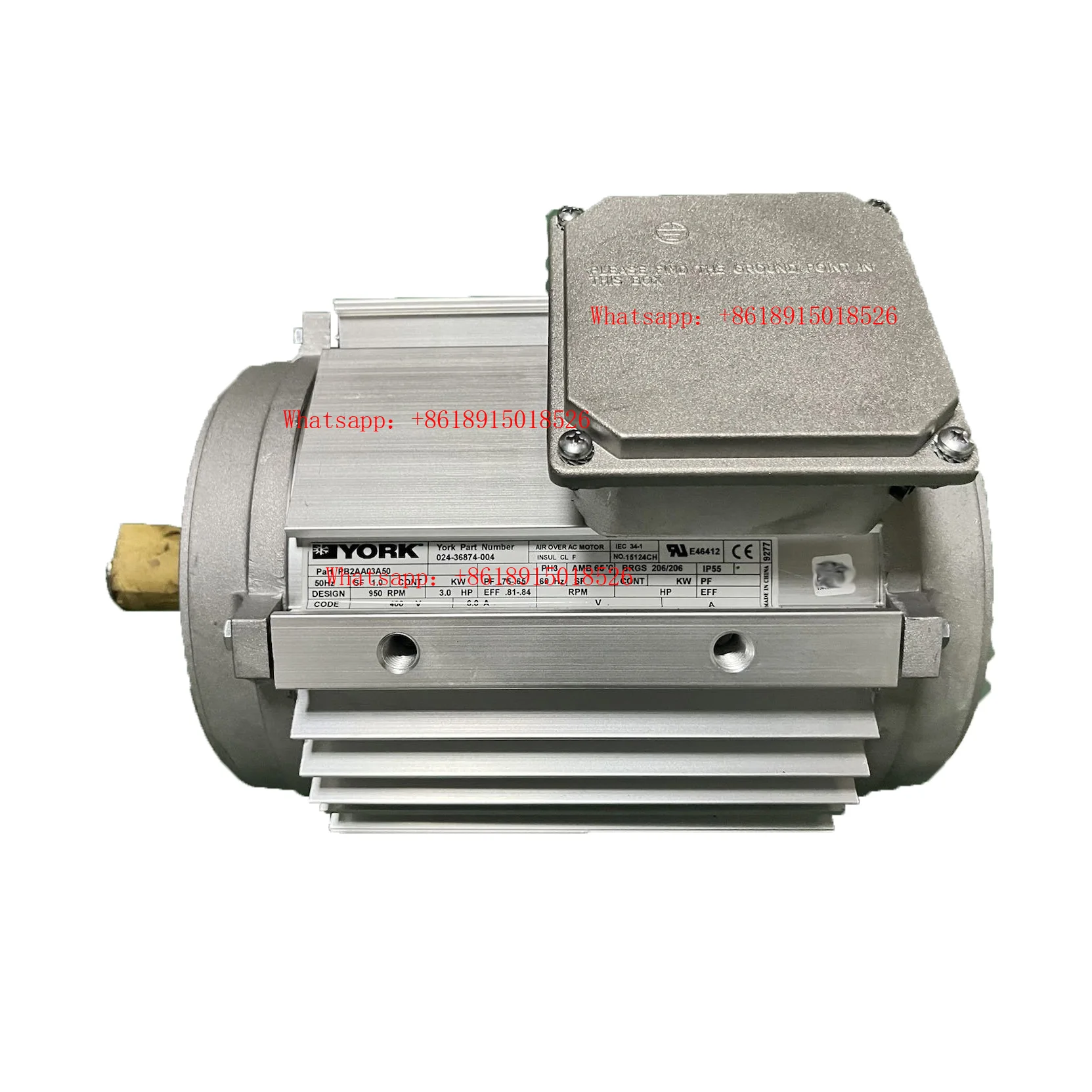 

New in stock York 400V3Ph 3Hp 950Rpm Motor JOHNSON CONTROLS PB2AA03A50 024-36874-004