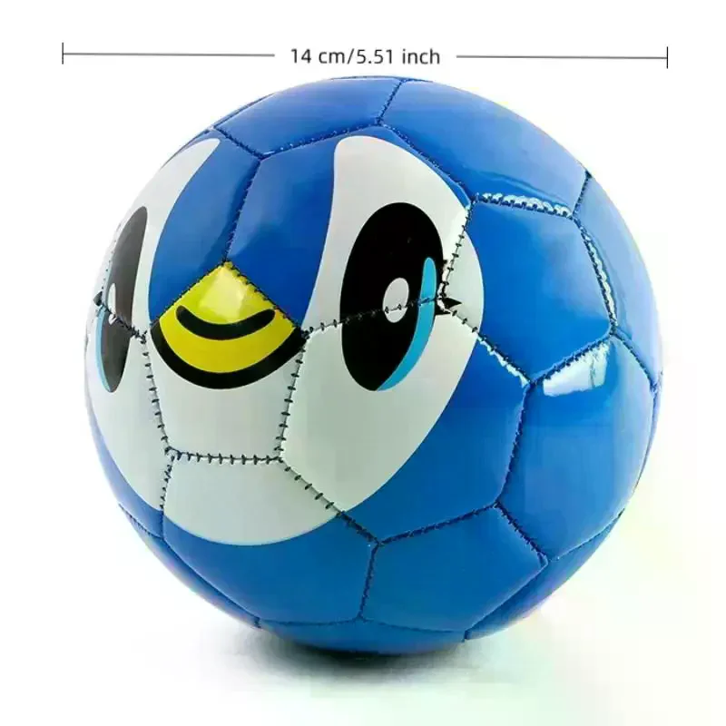 Crianças bola de futebol mini brinquedo educativo aprendizagem portátil dos desenhos animados animal bola macia para prática treinamento indoor ao ar livre