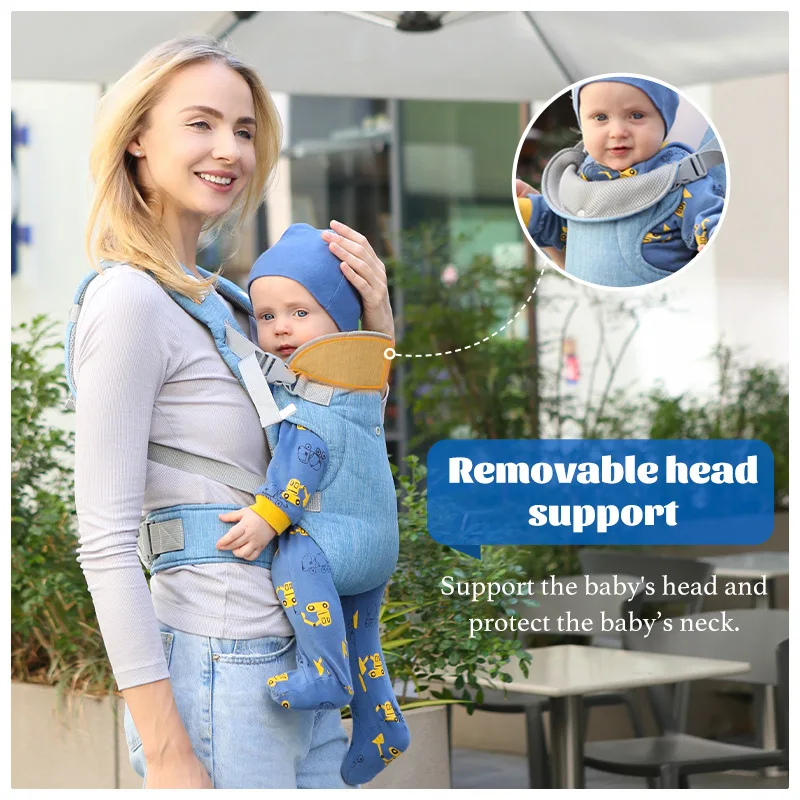 All Seasons NewbornFront Facing Kangaroo Wrap Advanced 4-In-1 Baby Carrier Strap Sling Infant Hipseat Waist Belt Babies Gear