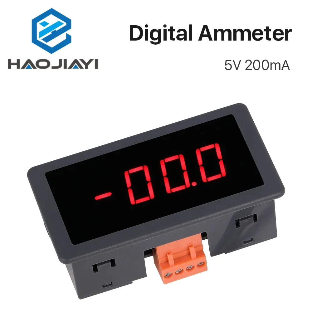 

5V 200mA LED DIgital Ammeter Voltage Current Meter Volt Detector Tester Monitor Panel for Co2 Machine Power System