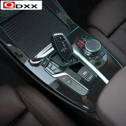 Invisible Center Console Gear Shift Knob Interior Trim TPU Protective Film Sticker for BMW X3 G01 2018 Car Styling Accessories