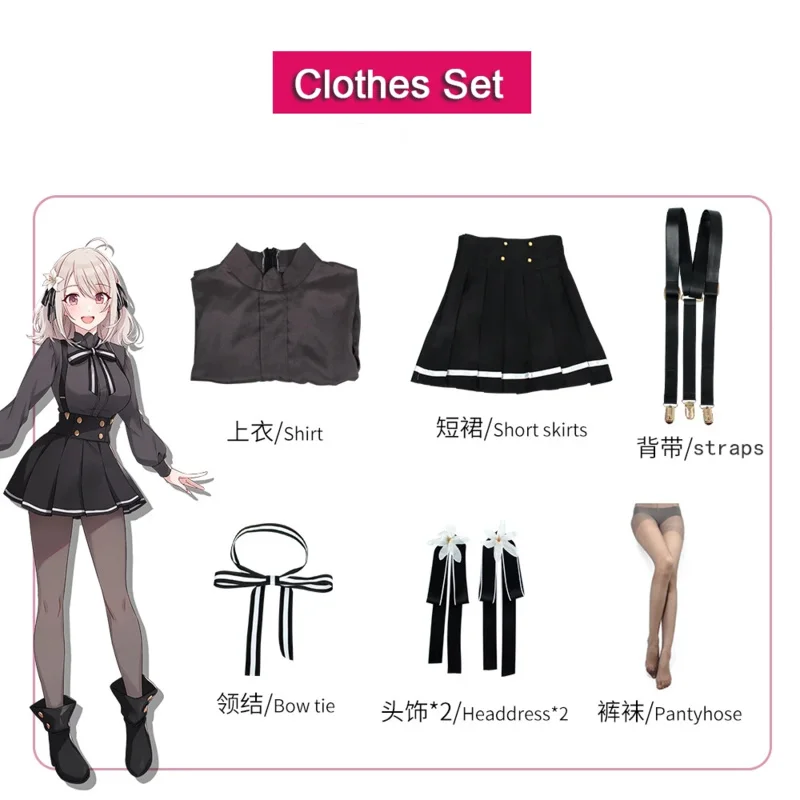 2025 جديد أنيمي جاسوس الفصول الدراسية Hanazono زنبق تأثيري حلي شعر مستعار قميص تنورة الفتيات JK زي مدرسي حفلة كرنفال الهالوين ❤ ❤