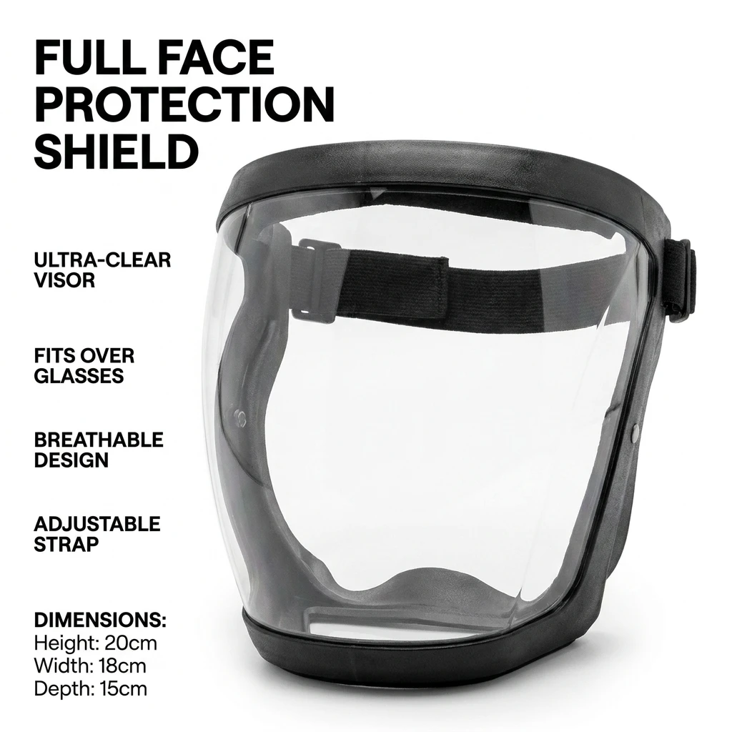 Outdoor Anti-Fog Dust Protection Splash Mask Sports Riding Face Mask for Work Grinding Weeding Mowing - Protective Gear
