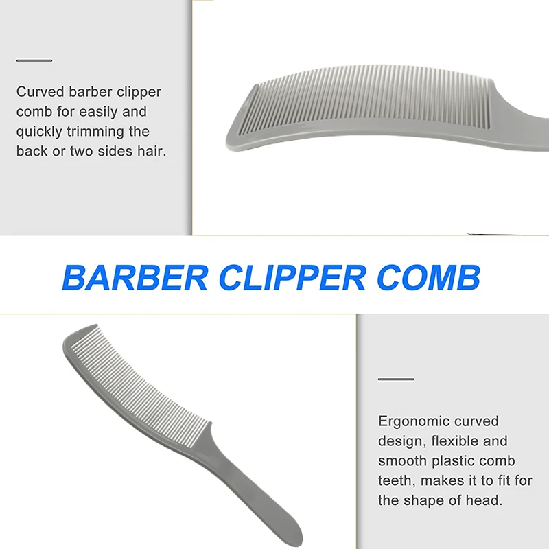 1 professional plastic heat-resistant and thick anti-static comb, S-shaped design, hair styling tool