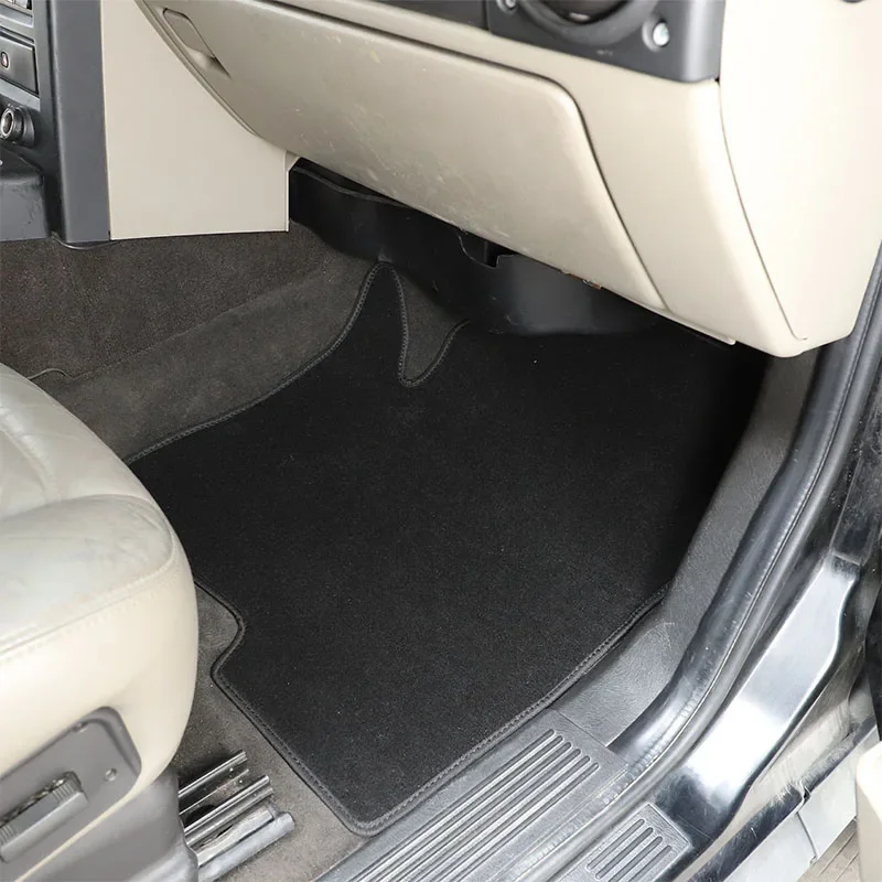 Suetlcoity For Hummer H2 H3 2003 2004 2005 2006 2007 2008 2009 Black Car Floor Mat Original Car Suede Interior Car Accessories