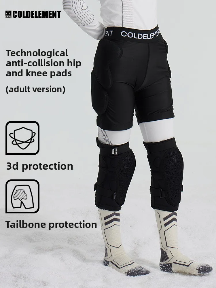 

Thickened Ski Protective Gear, Anti-Drop Pants, Single And Double Board Bottom Pads New Outdoor Adult Hip And Knee Protection