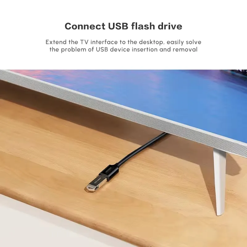 UGREEN USB Extender USB 3.0 Male to Female Extension Cable Gold Plated High Speed Data Transfer Compatible with Webcam