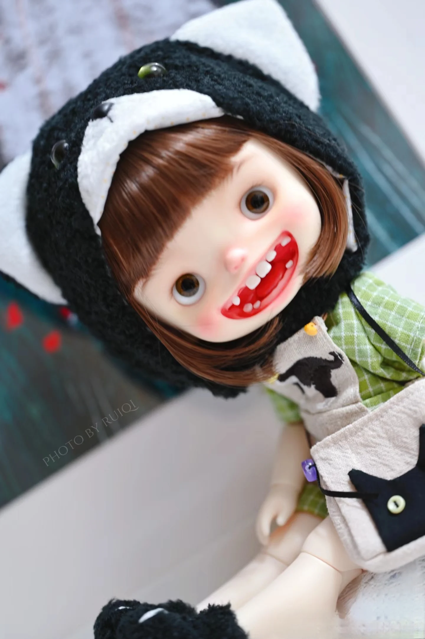 BJD doll 1/6-TOM  large head series doll resin material DIY makeup doll model toy