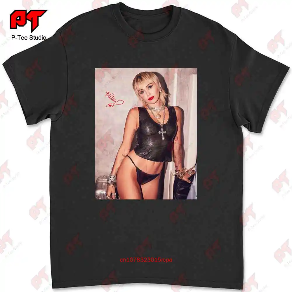 Sıcak Miley Cyrus Hannah Montana T Shirt yeni nadir siyah tüm boyut Thaeb1418 YB8V