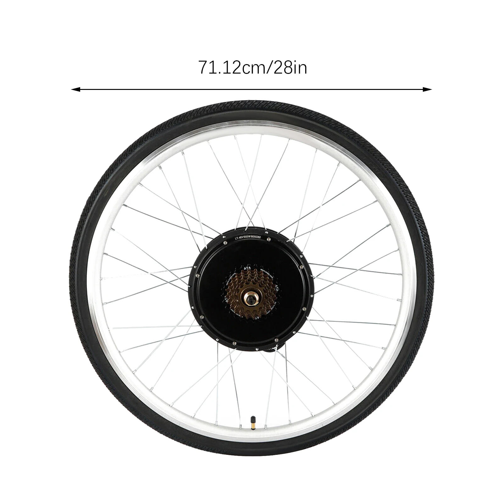 28-calowy zestaw do konwersji roweru elektrycznego 48 V 1000 W Zestaw do konwersji tylnego koła Ebike Zestaw do konwersji roweru elektrycznego z silnikiem