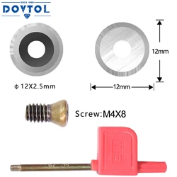 Ci3-insertos redondos de carburo de ángulo negativo, cortadores de cuchillos, reemplazo Indexable, alta resistencia, 12mm