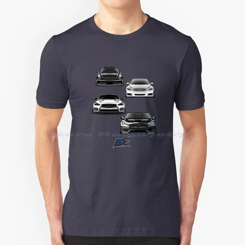 

Evolution Of The Infiniti Vq T Shirt 100% Cotton Tee Infiniti Vq G35 G37 Q50 Q60 Skyline V6 Twinturbo Rice Front Kit