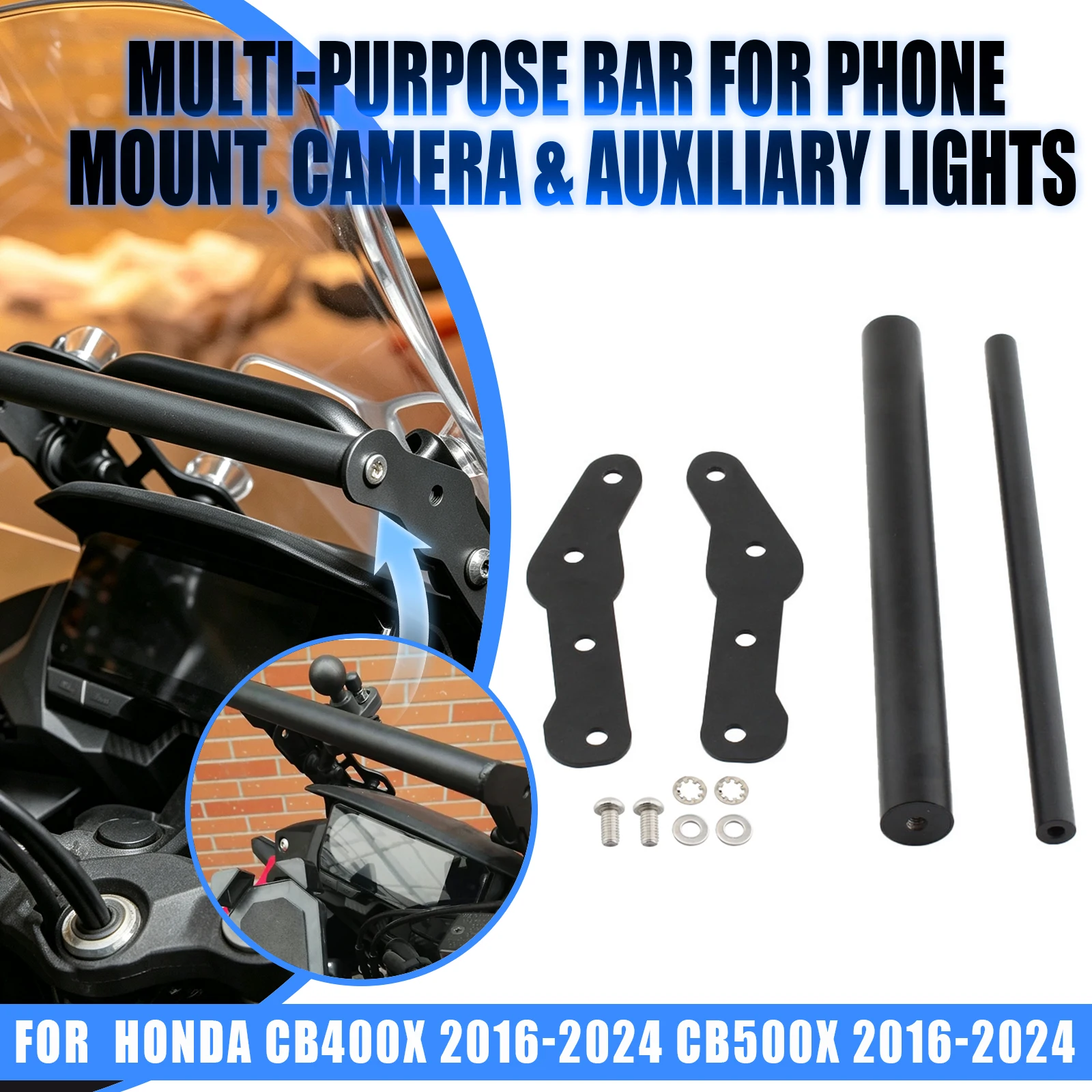 For CB500X CB400X 2016 2017 2018 2019 2020 2021-2024 Motorcycle GPS Navigation Bracket Smart Phone Holder Adapter Mount