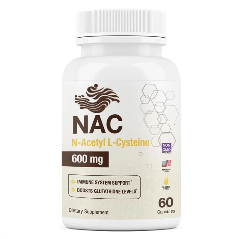 

N-acetyl-l-cysteine ( 600mg, Supports Immune Liver And Antioxidant Support, 60 Vegetarian Capsules