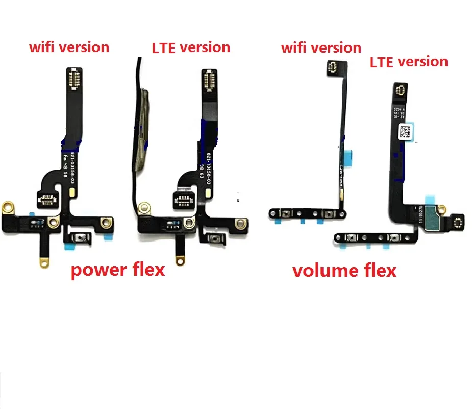 Power ON OFF Switch Key Volume Audio Mute Button Flex Cable For iPad Pro 11 Inch 4th Gen,2022,A2759,A2435,A2761,A2762