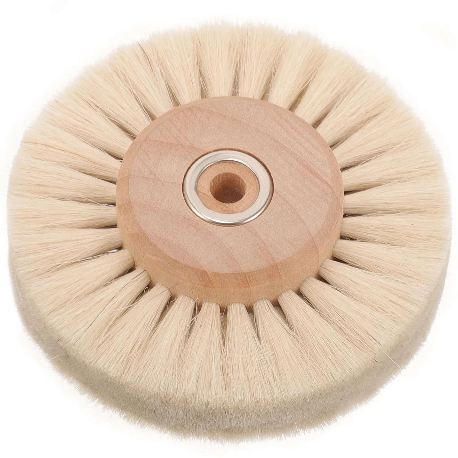 Wooden Core Polishing Brush Round Wheel Rust Removal Polishing Tool Buffing Stone Gaps Jade Cleaning Drill Attachment