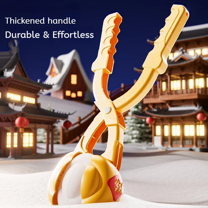 어린이와 성인을 위한 눈사람 펭귄 모양 클립 집게 야외 모래 눈 공 만들기 장난감 재미있는 겨울 스포츠 눈 장난감