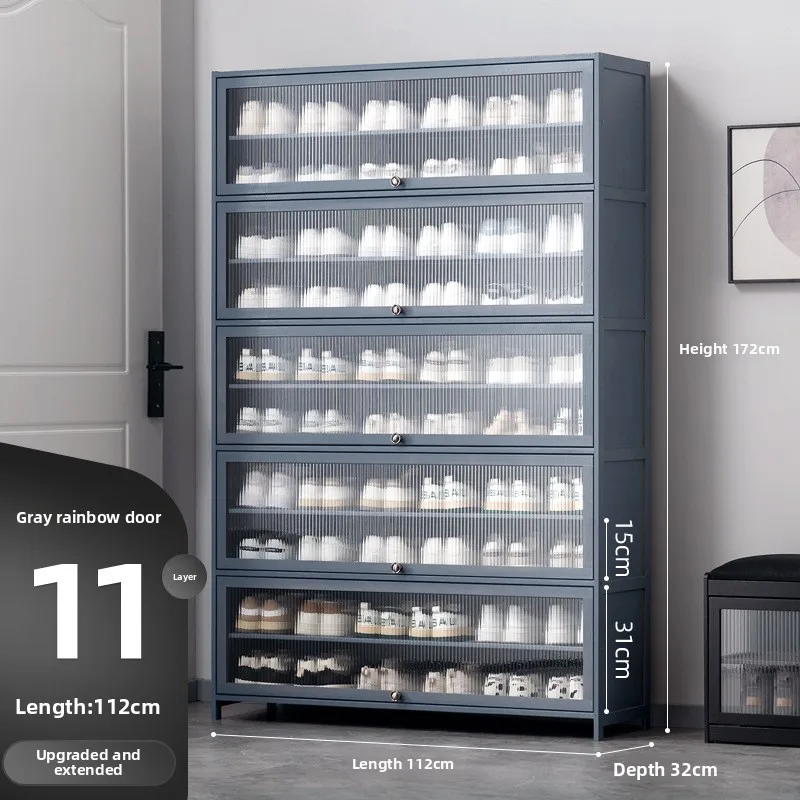 

Stable Shoe cabinet door, household door, shoe rack, multi-layer simple and large-capacity storage, indoor entry, dormitory