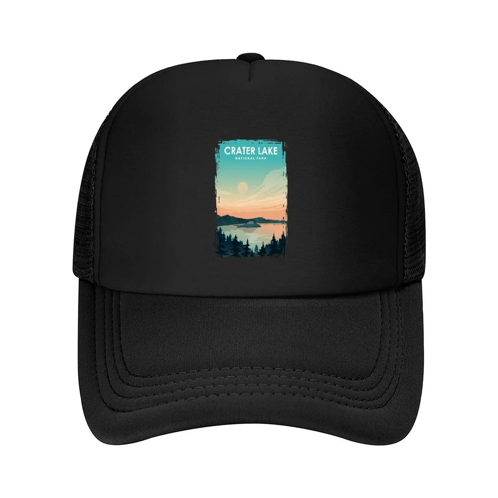 

Crater Lake National Park Travel Poster Baseball Cap cute Luxury Hat Luxury Brand Ball Cap For Men Women's