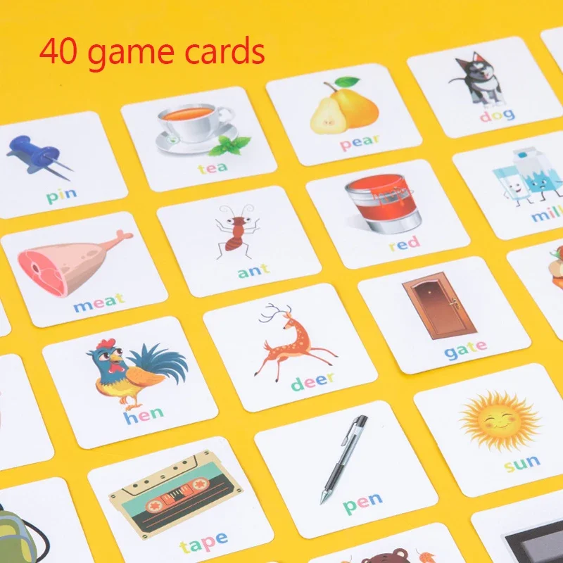 Children\'s Wooden Montessori Letters Block Cognitive Pairing Puzzle Learning Word Matching Puzzle Education Toys Battle Game