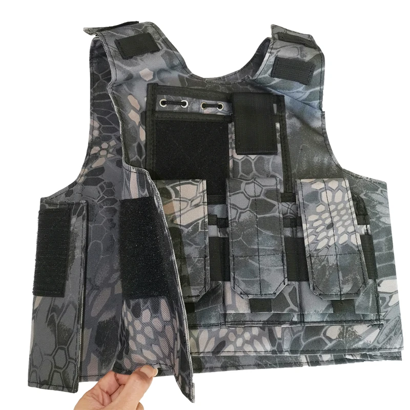 Outdoor Airsoft Tactical Kids  Children Vest Uniform Army Military Equipment Kids Boy Girl Camouflage Combat CS Hunting Clothes