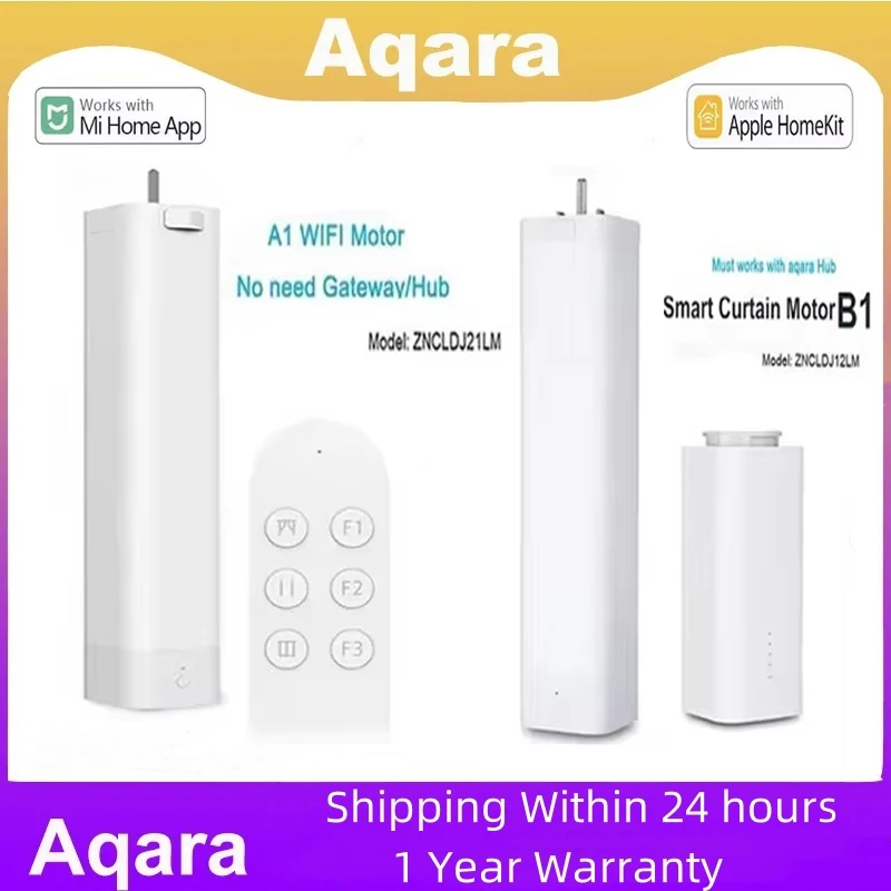 

Aqara Smart A1 B1 Curtain Motor Zigbee WIFI APP Control Wireless Timing Motorized Curtain Motor For Xiaomi MiHome HomeKit