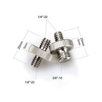 2Pcs Double-headed 1/ 4\