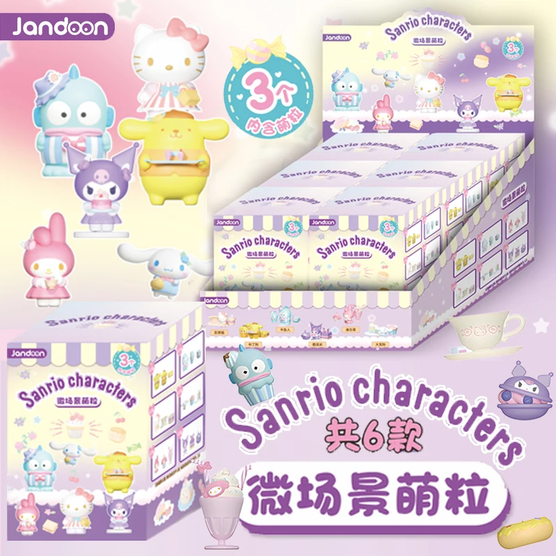 

Sanrio Cute Micro-Scene Blind Box My Melody Kuromi Hello Kitty Doll Desktop Ornaments Children'S Toys Figure Birthday Gift