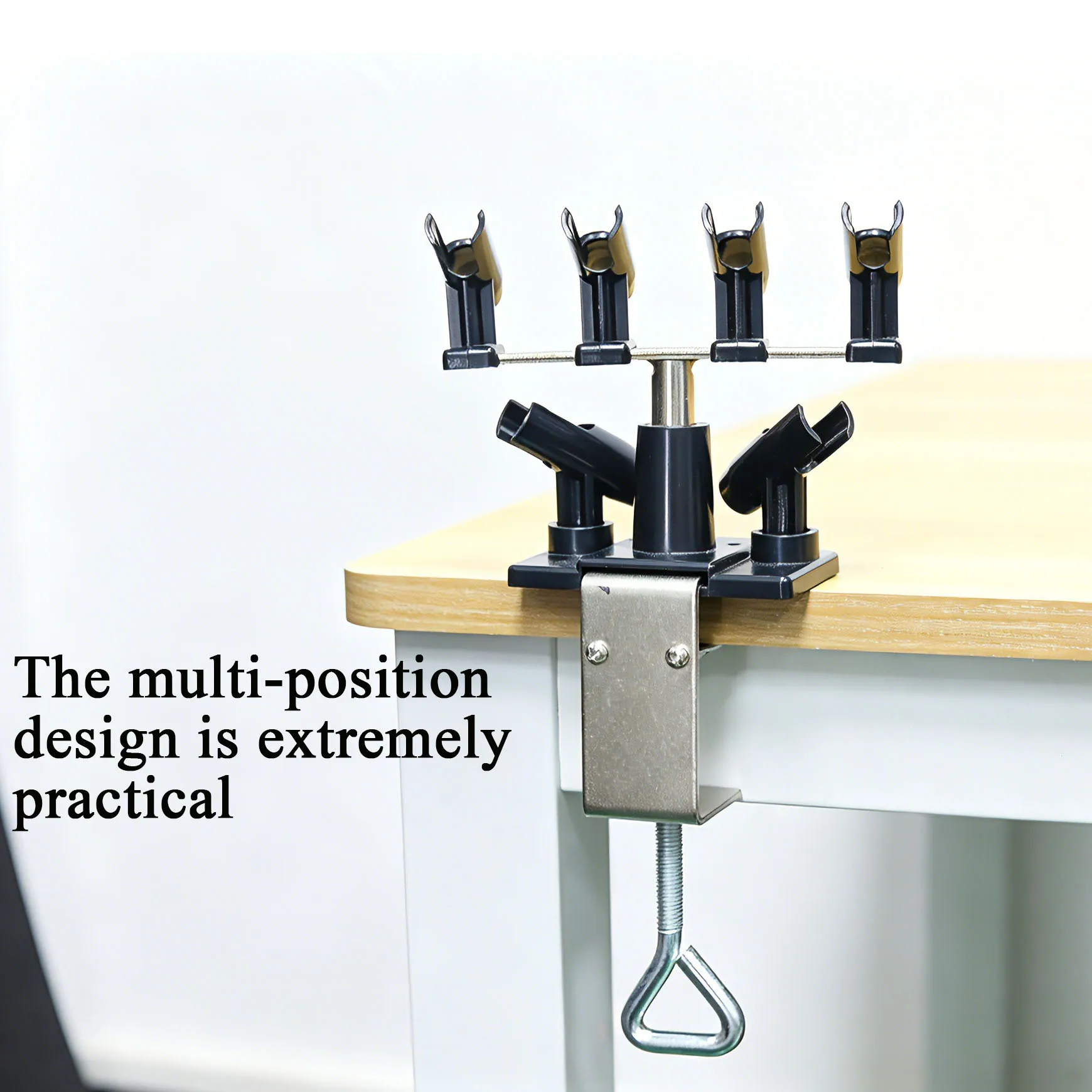 Large Airbrush Holder for Handled Airbrushes, Universal Desk Clamp Airbrush Stand, Fits Big Spray Guns view 5