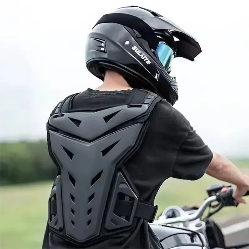 Protective Motorcycle Armor Vest Dorsal MTB Riding Chest Body Armor Back Protector Armor Motocross Jacket Off-Road Racing Vest