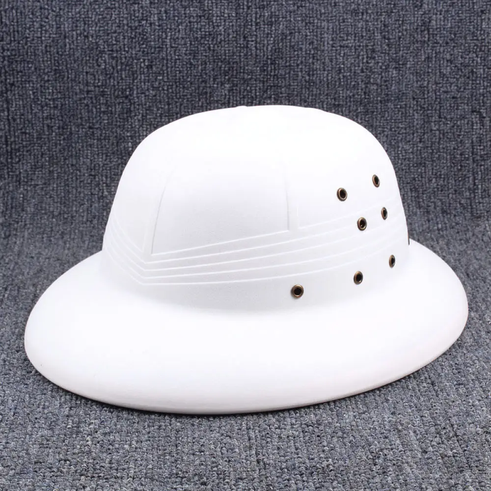 Wide Brim Plastic Sun Hat Vietnamese Style Outdoor Protective Cap Breathable Lightweight Working Headwear For Adult