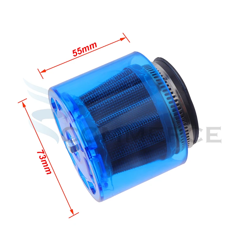 Motorcycle 35/38/42/45/48-50mm Bend Elbow/Stright WaterProof Air Filter Cleaner For 50cc-250cc ATV Pit Dirt Bike Motorbike Parts